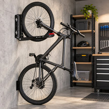 Load image into Gallery viewer, Foldable Wall Mounted Bike Rack 180° Swivel Bicycle Storage Holder 24-29" 30kg