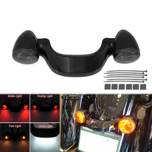 Load image into Gallery viewer, Bullet Rear Turn Signal Light Bar LED for Harley Touring Road Glide Glossy Black