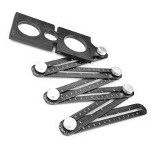 Load image into Gallery viewer, Multi-function Aluminum Alloy Six Fold Rule Tile Hole Locator Woodworking Ruler