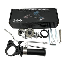 Load image into Gallery viewer, Double Head Sheet Metal Nibbler Drill Portable Electric Drill Shear Attachment