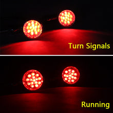 Load image into Gallery viewer, Motorcycle Motorbike Black Turn Signal Blinker Light Red Bullet Indicator 10mm