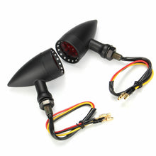 Load image into Gallery viewer, Motorcycle Motorbike Black Turn Signal Blinker Light Red Bullet Indicator 10mm