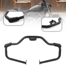 Load image into Gallery viewer, Black Engine Guard Highway Crash Bar Fits For Harley Softail Fat Bob Deluxe