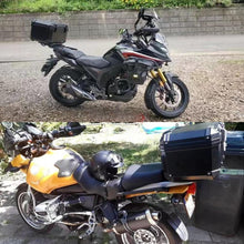 Load image into Gallery viewer, 45L Motorcycle Tour Tail Box Trunk Luggage Top Lock Storage Carrier Case Black