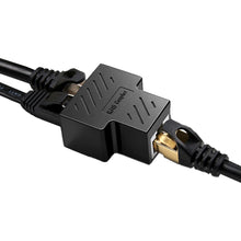 Load image into Gallery viewer, 2 x RJ45 Ethernet LAN Network Y Splitter Double Adapter Cable Connector CAT5/6/7