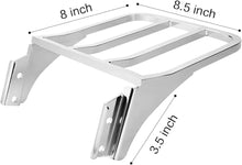 Load image into Gallery viewer, Chrome Rear Sissy Bar Backrest Luggage Rack For Harley Sportster Softail Dyna