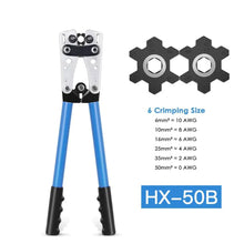 Load image into Gallery viewer, HX-50B 2x Heavy Duty crimping crimper hand ratchet terminal crimp pliers