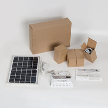 Load image into Gallery viewer, YH1006 12W Solar panel 4 LED bulbs Portable Solar Power Lighting Kit