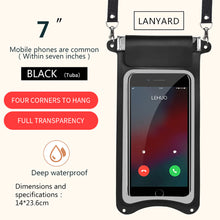 Load image into Gallery viewer, Universal Waterproof Pouch Mobile Phone Case Portable Swimming Bags
