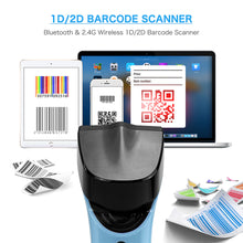 Load image into Gallery viewer, NETUM DS7500 2D Wireless 2.4Ghz Bluetooth Hands Free Automatic BarCode Scanner