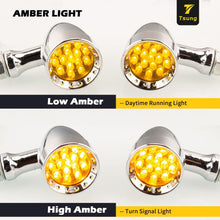 Load image into Gallery viewer, 2pcs Motorcycle Bullet LED Turn Signal Indicator Amber Light For Harley/Chopper