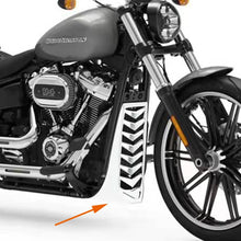 Load image into Gallery viewer, Chrome Chin Fairing Spoiler Lower Radiator Cover For Harley Softail FXBB 2018-2021