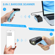 Load image into Gallery viewer, NETUM DS7500 2D Wireless 2.4Ghz Bluetooth Hands Free Automatic BarCode Scanner