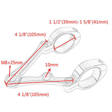 Load image into Gallery viewer, 39mm-41mm Motorcycle Headlight Fork Tube Bracket Holder Head Lamp Mount Clamp