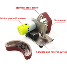 Load image into Gallery viewer, Belt Sander Grinder Polishing Grinding Mini Electric Multifunctional Home DIY