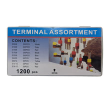 Load image into Gallery viewer, 1200pcs Box Tubular Crimp Splices Electrical Wire Ferrules Connectors Set Pliers