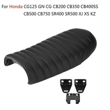 Load image into Gallery viewer, Black Motorcycle Cafe Racer Seat Vintage Saddle Seat For CB Yamaha XJ