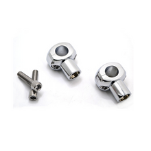 Load image into Gallery viewer, 1" 25mm Handlebar Riser Clamp Harley Bobber Chopper Suzuki Yamaha Kawasak Chrome