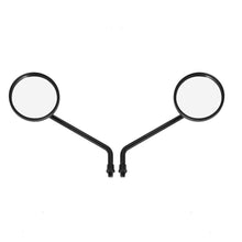 Load image into Gallery viewer, Pair 10mm Long Stem Chrome Motorcycle Round Rear View Side Mirrors