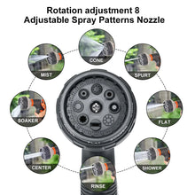 Load image into Gallery viewer, Garden Hose Spray Gun Set 8 Adjustable Patterns High Pressure Water Gun Nozzle