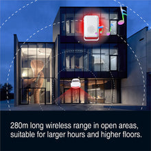 Load image into Gallery viewer, Wireless Motion Sensor Alarm Door Chime for Business 2 Detector & 1 Receiver