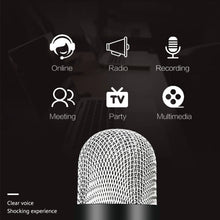 Load image into Gallery viewer, Computer PC Laptop USB Microphone with stand for Video Recording streaming