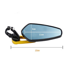 Load image into Gallery viewer, 7/8" 22mm Motorcycle Rear View Mirrors Aluminum Bar End Mirror Motorbike