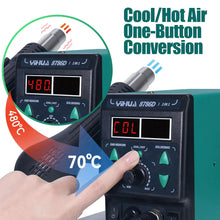 Load image into Gallery viewer, 2 in 1 YIHUA 8786D-I110V 220V Soldering Iron Hot Air Soldering Station