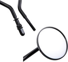 Load image into Gallery viewer, Motorcycle Round Black Rear View Side Mirrors for Harley Touring Cruiser Bobber