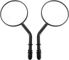 Load image into Gallery viewer, Motorcycle Round Black Rear View Side Mirrors for Harley Touring Cruiser Bobber