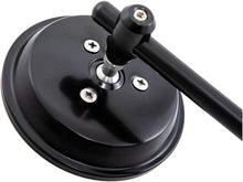Load image into Gallery viewer, Motorcycle Round Black Rear View Side Mirrors for Harley Touring Cruiser Bobber