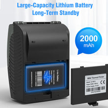Load image into Gallery viewer, Mini Portable Thermal Receipt Printer BT 58mm Mobile Phone Android IOS PC