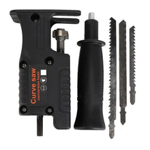 Load image into Gallery viewer, Electric Drill To Saw Conversion Head Curve Saw Converter Woodworking Saw