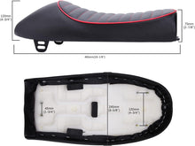 Load image into Gallery viewer, Motorcycle Cafe Racer Seat Flat/Hump Saddle For Honda CB Suzuki GS Yamaha XJ