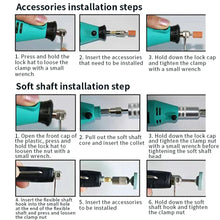 Load image into Gallery viewer, 388pcs Mini Rotary Electric Grinder Tool Kit Grinding Polishing Cutting Drill