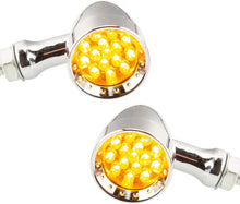Load image into Gallery viewer, 2pcs Motorcycle Bullet LED Turn Signal Indicator Amber Light For Harley/Chopper