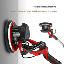 Load image into Gallery viewer, 1250W 225mm Self Sucking Dustless Wall Polishing Machine long Rod LED