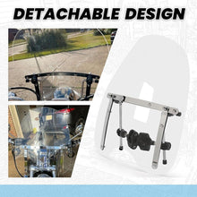 Load image into Gallery viewer, 18"x16" Motorcycle Windshield Windscreen For Harley Davidson Sportster 883 1200