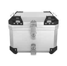 Load image into Gallery viewer, Silver 45L Motorcycle Rear Top Box Luggage 45L Tail Carrier