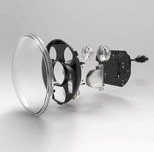 Load image into Gallery viewer, 5.75" Chrome LED daymaker bullet headlight Harley Sportster dyna softail XL