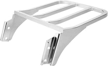 Load image into Gallery viewer, Chrome Rear Sissy Bar Backrest Luggage Rack For Harley Sportster Softail Dyna