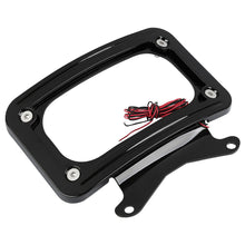 Load image into Gallery viewer, Curved License Number Plate Frame Mount LED Light Fits For Harley Road Street