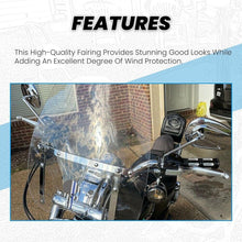 Load image into Gallery viewer, 18"x16" Motorcycle Windshield Windscreen For Harley Davidson Sportster 883 1200