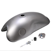 Load image into Gallery viewer, 10L / 2.6 Gallon Motorcycle Cafe Racer Gas Fuel Tank Unpainted