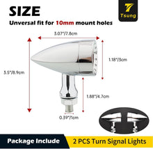 Load image into Gallery viewer, 2pcs Motorcycle Bullet LED Turn Signal Indicator Amber Light For Harley/Chopper