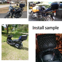 Load image into Gallery viewer, 45L Motorcycle Tour Tail Box Trunk Luggage Top Lock Storage Carrier Case Black