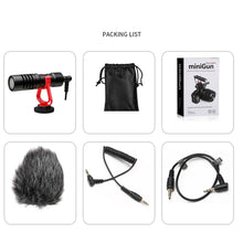 Load image into Gallery viewer, MG1 miniGun Direct Video Condenser Cardioid Microphone For Smartphones Camcorders DSLR