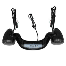 Load image into Gallery viewer, Bullet Rear Turn Signal Light Bar LED for Harley Touring Road Glide Glossy Black