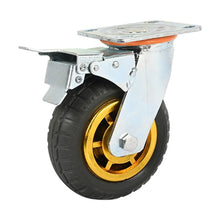 Load image into Gallery viewer, 4pcs 4 Inch 100mm Silent Heavy Duty Rubber Swivel Caster Wheels