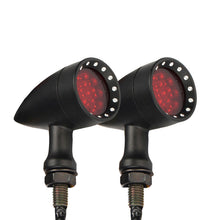 Load image into Gallery viewer, Motorcycle Motorbike Black Turn Signal Blinker Light Red Bullet Indicator 10mm